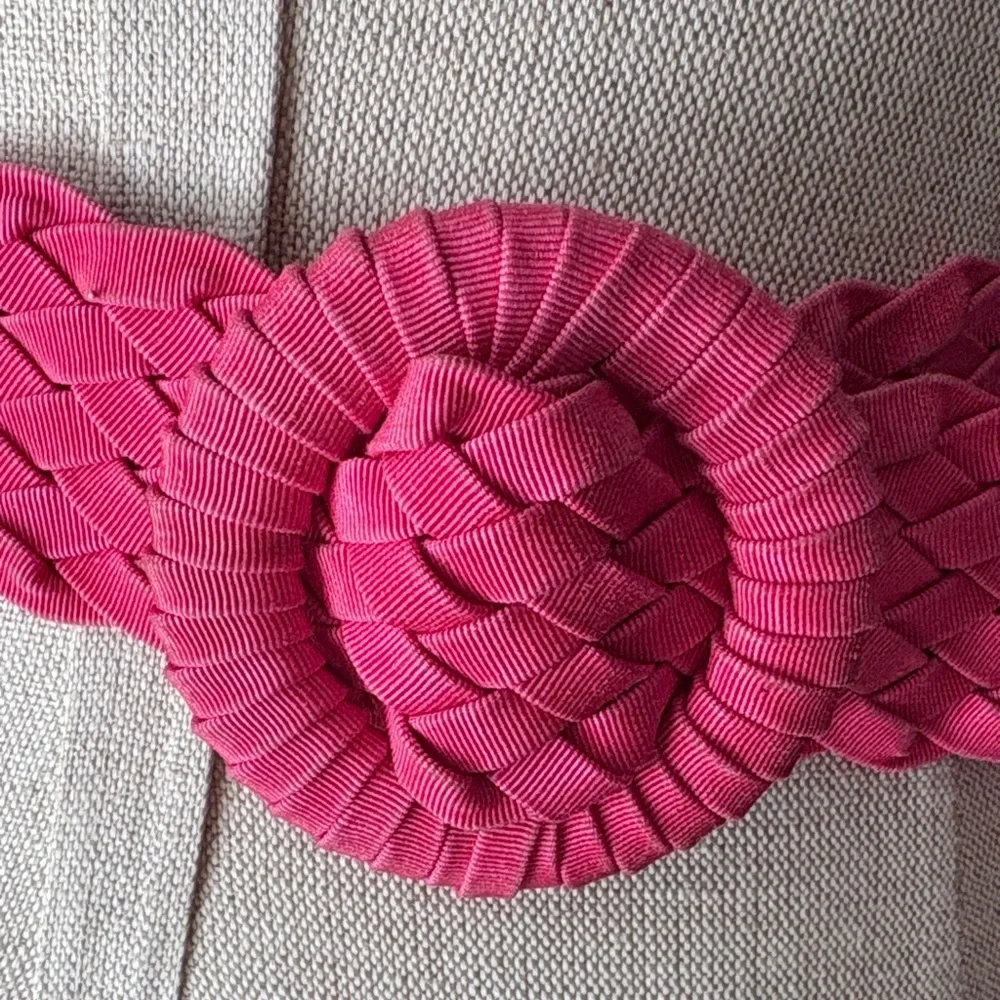 Pink Braided Belt